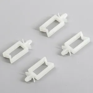 Plastic Nylon Square Type Snap in Push Mount Non-locking Cable Wire Management Organizer Cable Clamp Clip Wire Saddle