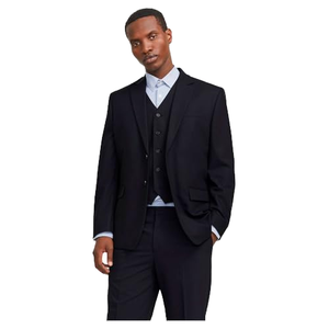 Traje de Negocios Jinteng para Hombre, Corte Entallado, Tallas Grandes, Tres Piezas, Cierre de un Botón, Transpirable e Impermeable, Incluye Chaqueta, Chaleco y Camisa - Product Image 1