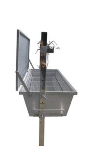 Asador Giratorio Automático Warrior de Gran Tamaño <span class=keywords><strong>con</strong></span> Parrilla para Barbacoa y Protector de Viento Extraíble - Capacidad de 60 kg - Product Image 5