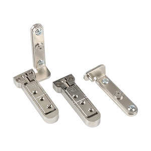 Charnières dissimulées en acier inoxydable, réglables à 180 degrés, pour portes en bois, robustes, paire supérieure et inférieure - Product Image 5