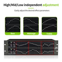 Égaliseur graphique professionnel 2231/1231 double 31 bandes, égaliseur audio stéréo DSP avec réduction du bruit et réglage indépendant