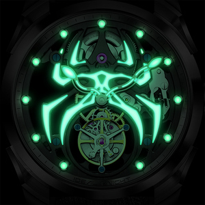 Montre de luxe pour homme Ideal Knight 6802 Odm, en acier inoxydable, design sportif élégant, lumineuse, avec tourbillon creux - Product Image 6
