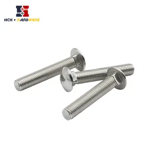 Plain M4 M5 M6 Stainless Steel Square Head Carriage Bolt Made In China