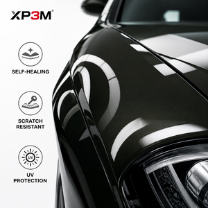 ฟิล์มใสกันรอยรถยนต์ XP3M สีดำเขียวมะกอก OEM เงา TPU ความหนา 7.5 มิล ซ่อมแซมตัวเองได้ ป้องกันรอยขีดข่วน ป้องกันการเหลือง ฐาน TPU Covestro - Product Image 3