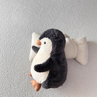 Peluche super douce Pingouin cacahuète 34 cm avec LOGO personnalisé, poupée réconfortante, cadeau d'anniversaire, animal mignon de style zoo, en polyester