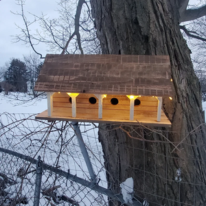 Grand nichoir en bois de cèdre à quatre lits Ferme Violet Martin Maison <span class=keywords><strong>Nid</strong></span> Fournitures pour oiseaux - Product Image 2