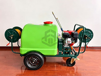 Pulvérisateur à essence sur roues pour la ferme, machine de pulvérisation pour l'arrosage des arbres fruitiers et des cultures