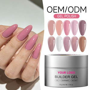 เจลยูวีสำหรับต่อเล็บแบบมืออาชีพ Hema Free Builder UV Gel OEM ODM 50 กรัม เจลยูวีสำหรับทำเล็บ ต่อเล็บได้เอง ปรับระดับได้เอง เจลแข็งสำหรับร้านทำเล็บ - Product Image 1