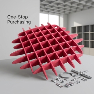 Accessoires de suspension assortis pour panneaux de plafond <span class=keywords><strong>acoustique</strong></span>, matériel de suspension de plafond pour une approvisionnement unique - Product Image 2