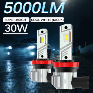 Светодиодные противотуманные фары G-View HB3/H8/H9/9005, желтые 5000 лм, белые 6000K, 9006, 9012, IP67, водонепроницаемые, без вентилятора - Product Image 1