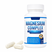 Complément de magnésium OEM 1000 mg avec vitamine D, soutien immunitaire, herbes adaptogènes, activé par les enzymes, 90 capsules