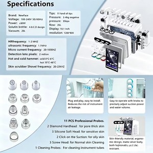 Máquina de Belleza 8 en 1 con Microdermoabrasión y Pantalla Táctil de 10 Pulgadas, Fácil de Usar para Profesionales de Salón - Product Image 4