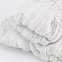 Cordes en coton blanc pour femmes, 4 mm, cordes à tirer, cordes pour l'artisanat, fabriquées en Chine