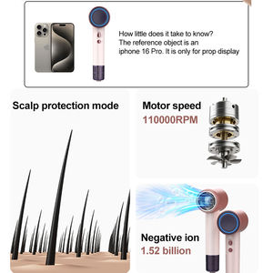 <span class=keywords><strong>Petit</strong></span> sèche-cheveux haute puissance, couleur rose/blanche, personnalisation, sèche-cheveux domestique, salon, ionique négatif, sèche-cheveux à grande vitesse - Product Image 3