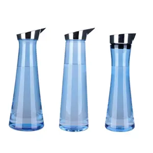 Khuyến Mại Bán Chạy Bán Buôn Bar & Đảng Uống Nhựa PC Nước Carafes, 1 & 1.5 Lít Juice Container Với Nắp