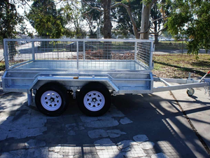 <span class=keywords><strong>Remorque</strong></span> de transport de voitures Boshien 9*5, 2001-3000 kg de charge utile, <span class=keywords><strong>2</strong></span> essieux, avec cage grillagée de 900 mm - Product Image 5