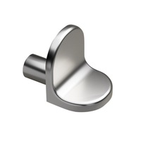 Support de fixation pour armoire et meuble en alliage de zinc massif et épaissi, avec ventouse et fixation par clou, pour cloison de placard