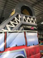 WINSUN USA Warehouse Toboggan Gonflable Commercial en PVC pour Enfants, Style Camion de Pompiers, Attrayant et Personnalisable, pour Jardin