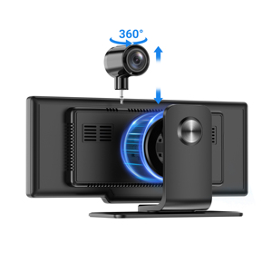 Autoradio HD 10,26 pouces pour Carplay et Android <span class=keywords><strong>Auto</strong></span> avec caméra embarquée 4K, enregistrement double avant/intérieur, GPS pour voitures, camions - Product Image 2