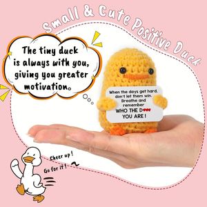 Pato de Ganchillo Divertido y Pequeño, Emocionalmente Positivo, Inspirador y Reconfortante, Ideal para Regalos de Cumpleaños y Rellenos de Calcetines Navideños, ¡Gran Oferta! - Product Image 2