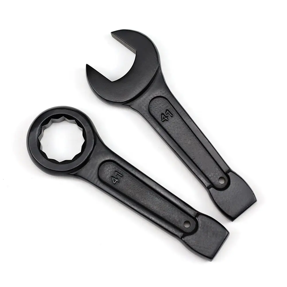 Drop forged box open end ring slogging spanner striking wrench