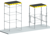 Système de coffrage en aluminium réglable CONSO Alu Table, haute résistance, réutilisable, pour dalles en béton