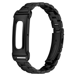 <span class=keywords><strong>Bracelet</strong></span> de montre de <span class=keywords><strong>luxe</strong></span> en acier inoxydable à 3 maillons pour Google <span class=keywords><strong>Fitbit</strong></span> Air, <span class=keywords><strong>bracelet</strong></span> de remplacement réglable en métal - Product Image 2