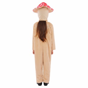 Costume de champignon pour enfants, combinaison rouge avec chapeau et cœurs, corps couleur chair, pour Halloween, fête, performance, jeu de rôle - Product Image 3