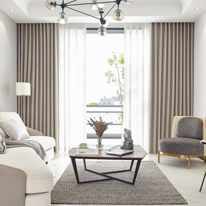 100% occultant Double face chevrons Style haute qualité lin tissu personnalisé maison Textile rideau tissu tissé Technique - Product Image 1