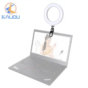 Kaliou-soporte para portátil C038, soporte pequeño notable para anillo de luz, micrófono, anillo completo de luz, 2021