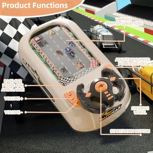 Jouet simulateur de conduite pour enfants EPT, jeu d'aventure de course, volant avec musique et lumières, alimenté par USB, cadeau pour garçons et tout-petits - Product Image 2
