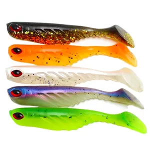 7cm 3G piccola superficie esche da pesca esche da pesca in plastica morbida esche da pesca in silicone morbido shad worm bait twitching lure