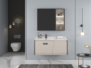 Nouveau design moderne contreplaqué éclairage <span class=keywords><strong>baignoire</strong></span> intelligent miroir armoire lavabo salle de bain coiffeuse lavabo - Product Image 5