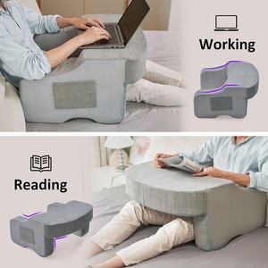 Almohada <span class=keywords><strong>de</strong></span> lectura con reposabrazos <span class=keywords><strong>de</strong></span> espuma viscoelástica para adultos, lectura, trabajo, ganchillo y juego, interruptor <span class=keywords><strong>de</strong></span> cubierta <span class=keywords><strong>de</strong></span> vapor o sentado en el sofá <span class=keywords><strong>de</strong></span> la cama - Product Image 4