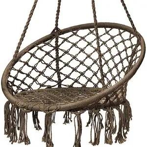 Hot Selling Cotton Rope Hammock Swing Chair for Bedroom,Patio,Backyard