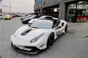 Spoiler Delantero y Trasero de Fibra de Carbono Estilo Misha de Alta Calidad Directo de Fábrica para <span class=keywords><strong>Ferrari</strong></span> <span class=keywords><strong>488</strong></span> - Product Image 4