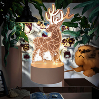 Lampe Illusion 3d Interrupteur Tactile Led Anime Usb Acrylique Lampe de Table Design Veilleuse