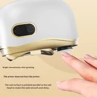 Lime à ongles électrique, machine à manucure, lime en acier inoxydable, anti-éclaboussures, multifonction, rechargeable, coupe-ongles pour enfants