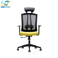 Chaise de bureau ergonomique pivotante en maille sans accoudoirs, hauteur réglable, mécanisme d'inclinaison