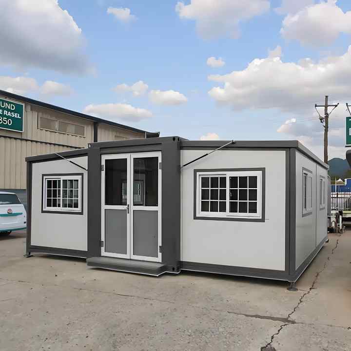 Contenedor prefabricado de envío de 40 pies y 20 pies, casa extensible ...
