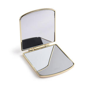 Logo personnalisable Miroir Portable Miroir Cosmétique Métal Pliant Double Face Miroir Compact Portable Cadeau Petit Miroir - Product Image 4