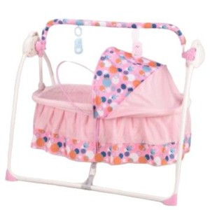 เก้าอี้โยกเด็กอเนกประสงค์ผ้ากำมะหยี่ไฟฟ้าสำหรับทารกแรกเกิด 0-12 เดือน เปลนอนสบาย สะดวกสบาย แม่ไม่ต้องกังวล - Product Image 5