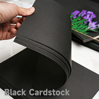 Papier cartonné A4 230 g/m², 50 feuilles, un paquet, pour marqueurs, dessin, aquarelle, carton noir
