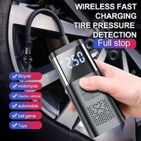 Gonfleur de pneu Portable compresseur d'air pompe à Air voiture pneus manomètre moto vélo électrique pompe à vélo avec lumière LED