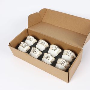 Набор керамических чайных чашек с 8 головками - Product Image 1