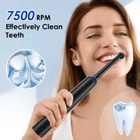 Cepillo de dientes eléctrico rotativo 7500RPM 3D limpieza profunda 5 modos IP67 resistente al agua tipo C carga rápida 30 días uso cepillo de dientes eléctrico