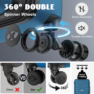 <span class=keywords><strong>Valise</strong></span> rigide personnalisée à roulettes pivotantes, surface résistante aux rayures, <span class=keywords><strong>valise</strong></span> extensible tendance - Product Image 4