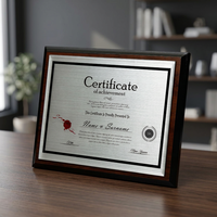 Plaque de récompense en bois avec graphiques gravés, durable, 250x200mm, impression UV, gravure gratuite - Cadeau de bienvenue