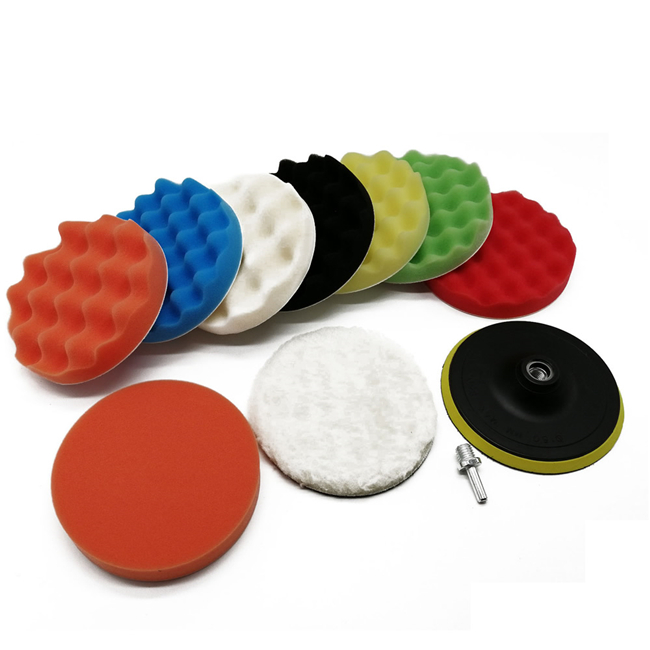 5 6 7 дюймов Автомобильный шлифовки и полировки нанесения пены коврик для машины, полироль для автомобиля, прокладки из вспененного материала 11 пакет