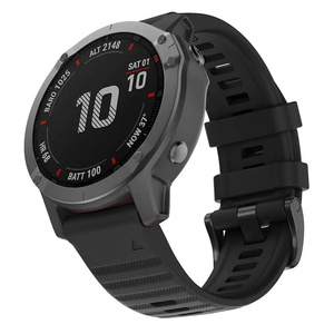 QuickFit 26mm 22mm Smartwatch Bracelet Compatible avec <span class=keywords><strong>Garmin</strong></span> <span class=keywords><strong>Fenix</strong></span> 7X 7 Pro <span class=keywords><strong>Sapphire</strong></span> Solar <span class=keywords><strong>Fenix</strong></span> 6X <span class=keywords><strong>6</strong></span> Pro 5X 5 Plus Bracelet - Product Image 1